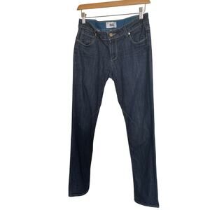 PAIGE “Troy Boy” Y2K Style Super Stretch Low Rise Skinny Jeans Dark Wash Size 25